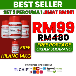 SET 3 BOTOL + PERCUMA 1 BOTOL